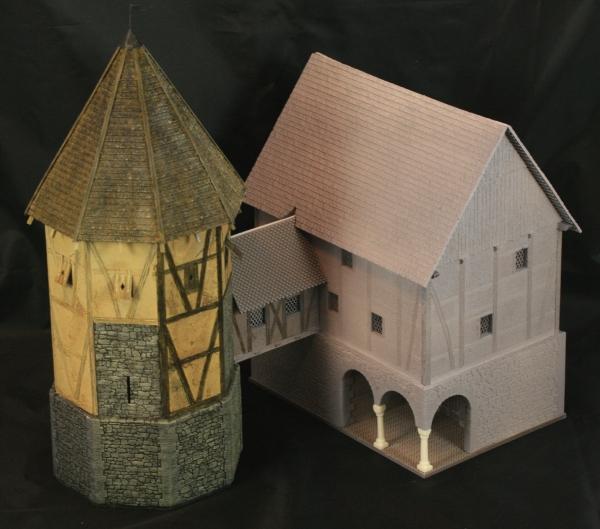 Green-Line: GL-GEB-044 a Mittelalterliches Stadt-Magazin für Anbau GL-GEB-043, 1:72